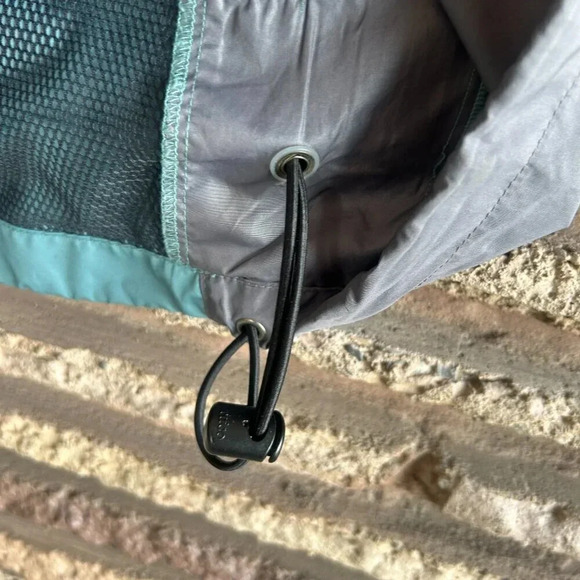 Nike Vintage White Label Gray Teal Windbreaker Running Vest Unisex Size Medium - Picture 3 of 9